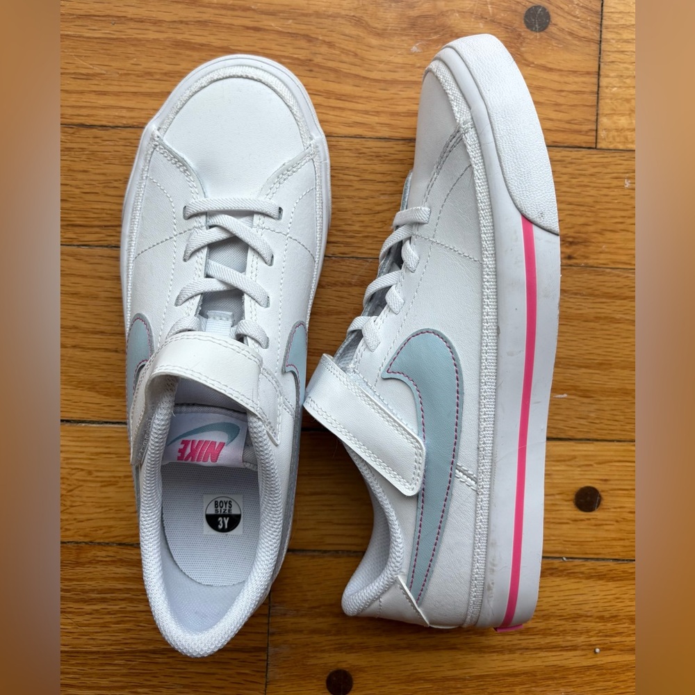 Nike Court Legacy Little Kids Shoes - Armory Blue Pink - size 3